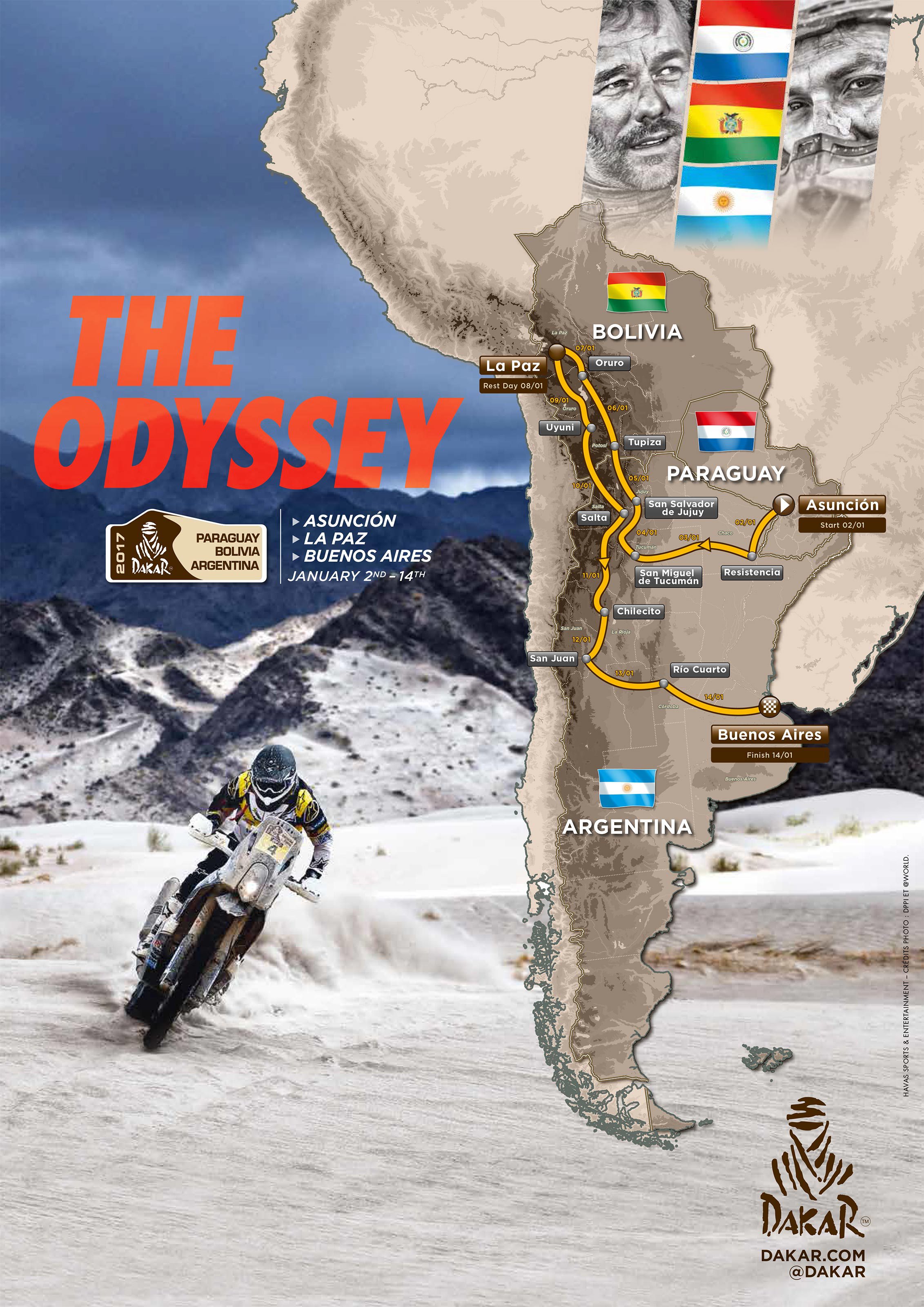 2017 dakar rally route