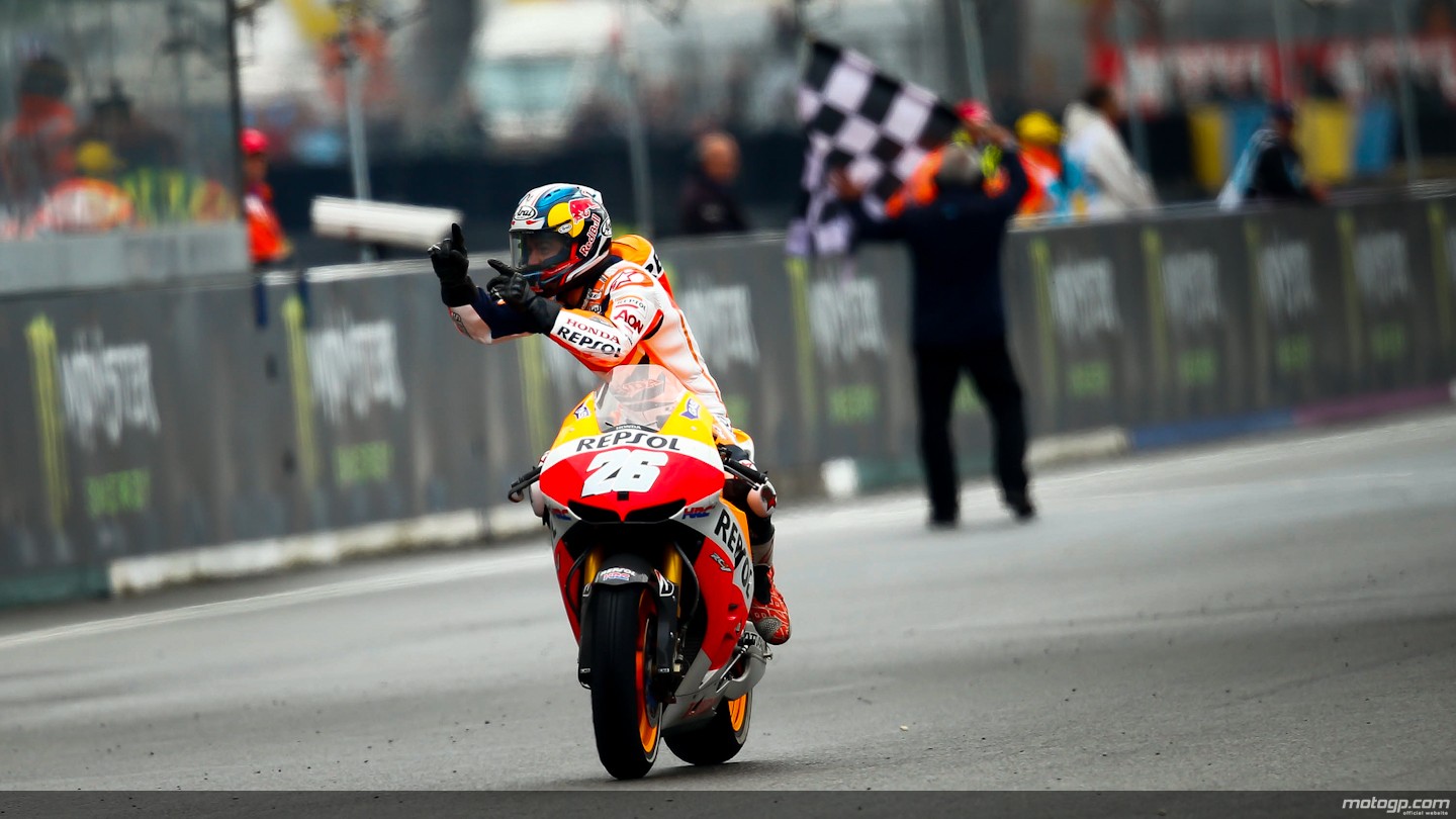 Педроса е на чело на генералниот пласман со две победи во сезоната. 26pedrosa s1d3261 original