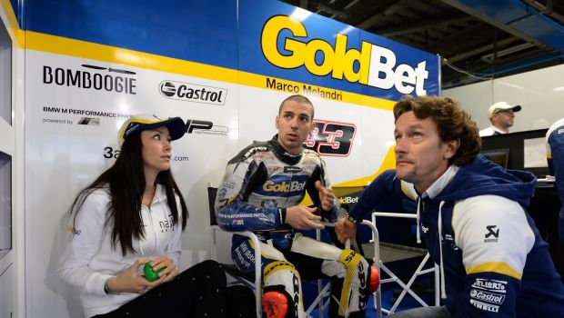 Меландри со сопругата и шефот на механичарите во боксот на Ле Ман 2box-sbk-monza-2013-73-620x350
