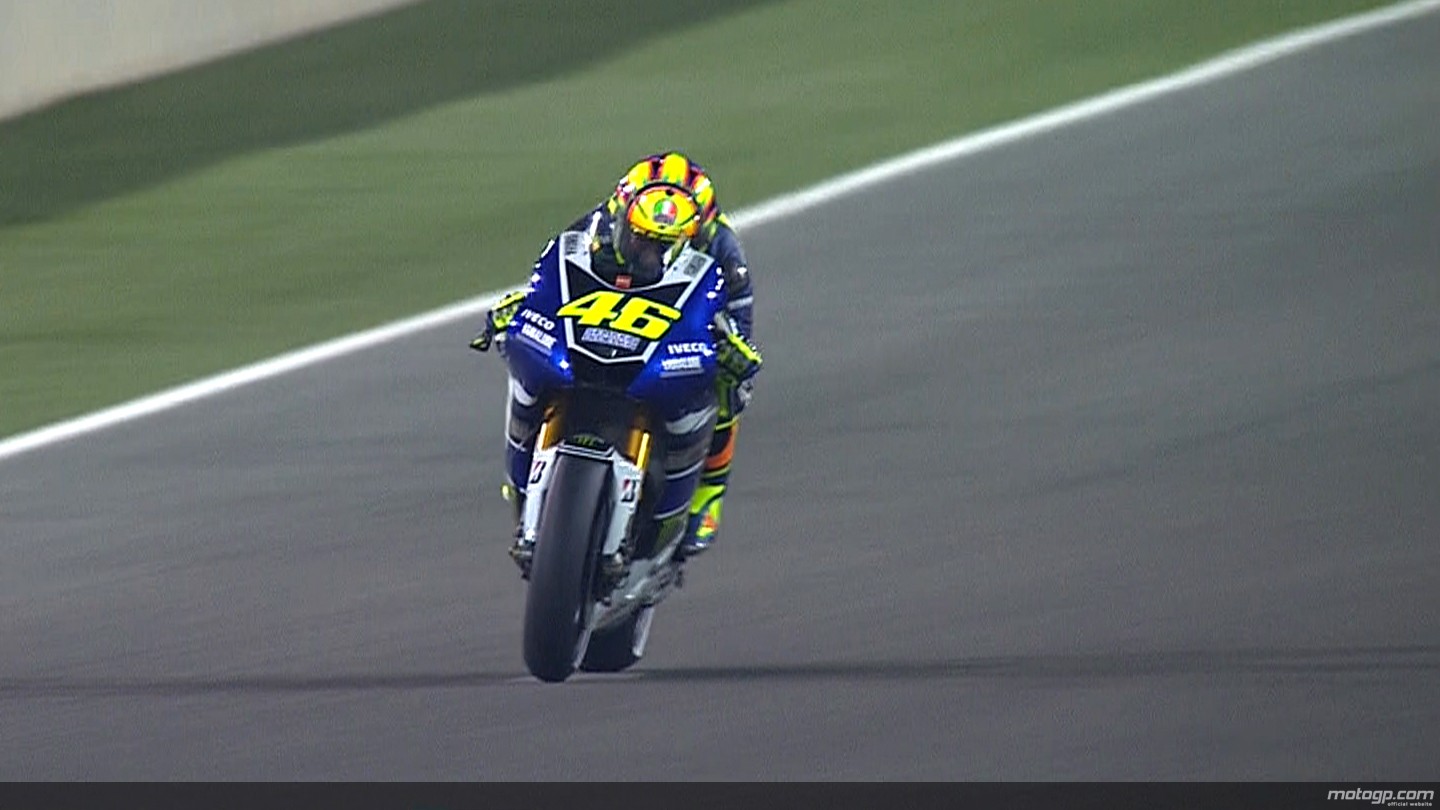 Валентино Роси на првиот тренинг во Катар motogp fp1 rossi original
