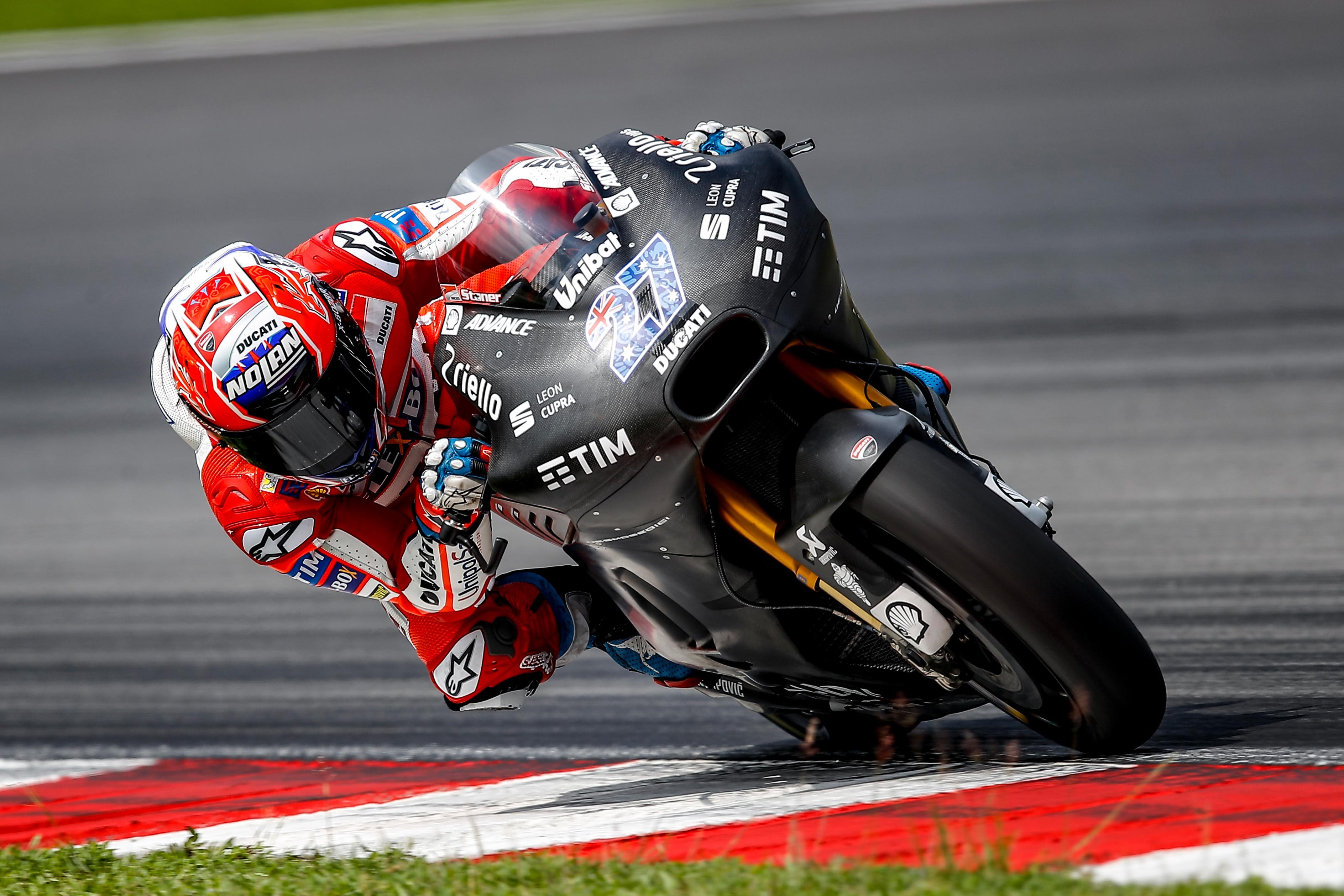 Casey Stoner Ducati Corse Sepang Test MotoGP