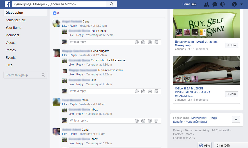 cena oglasi fb