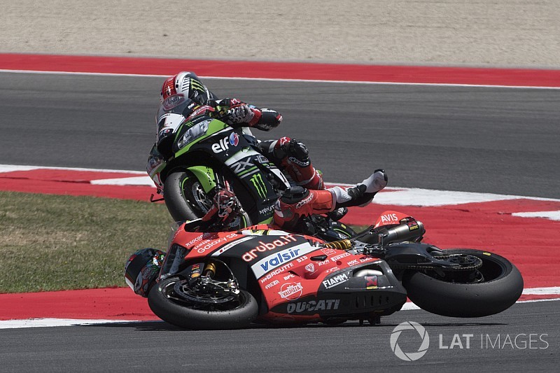 wsbk misano 2017 chaz davies ducati team jonathan rea kawasaki racing